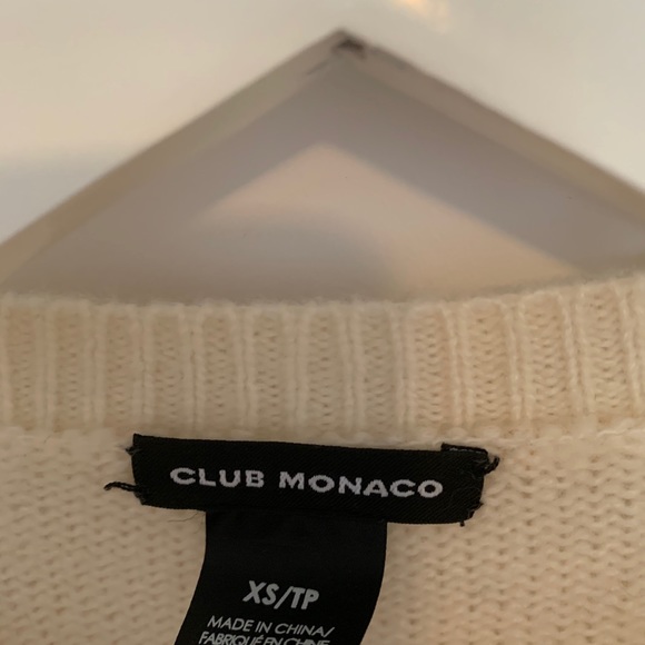 White Club Monaco sweater with lace - Picture 2 of 3